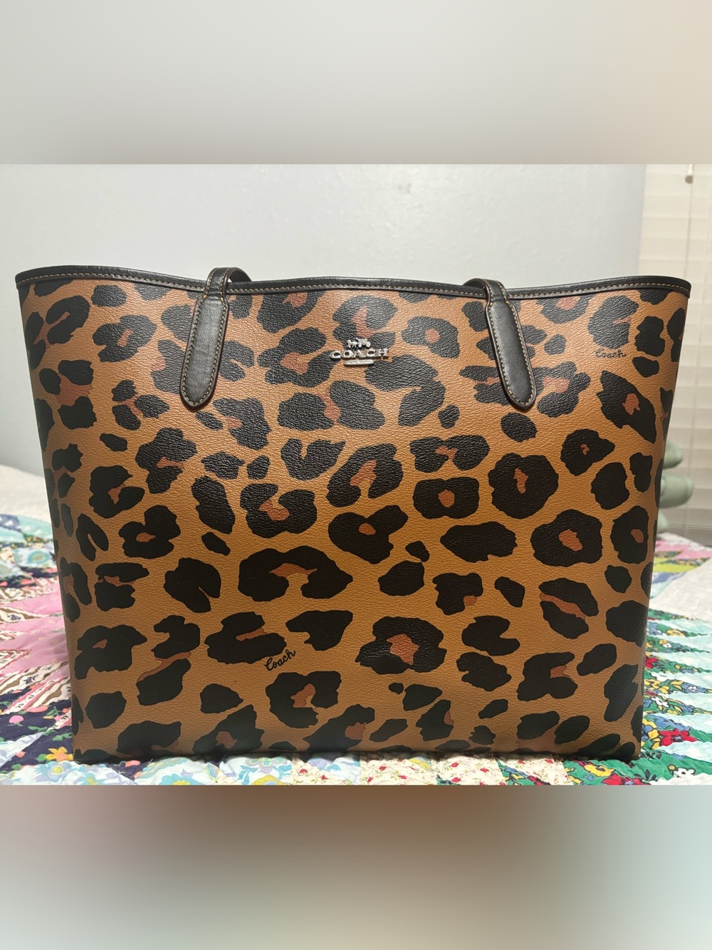 Coach Leopard City Tote CC760
